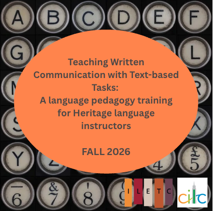 Teaching Written Communication with Text-based tasks: A language pedagogy training for Spanish Heritage language Instructors